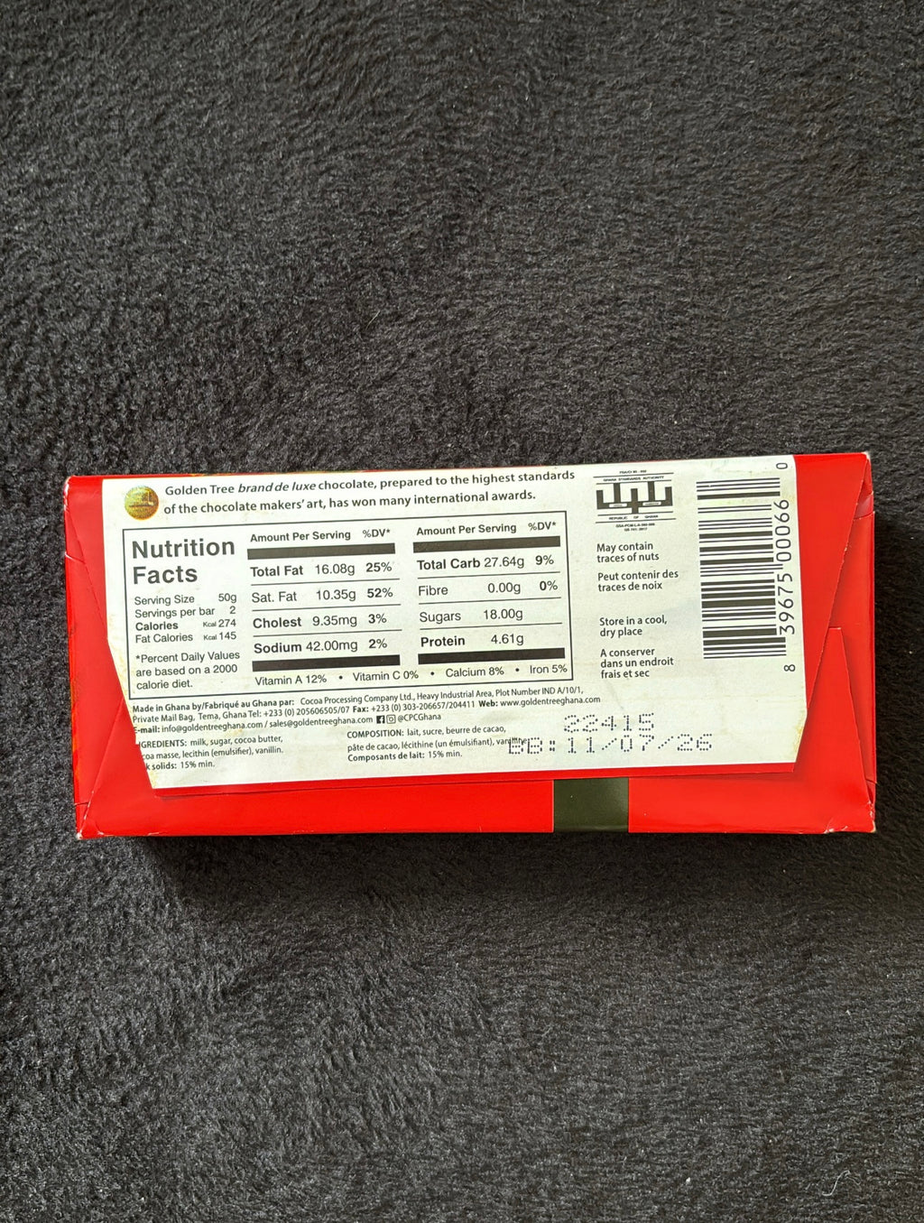 Golden Tree Kingsbite Milk Chocolate (100g)