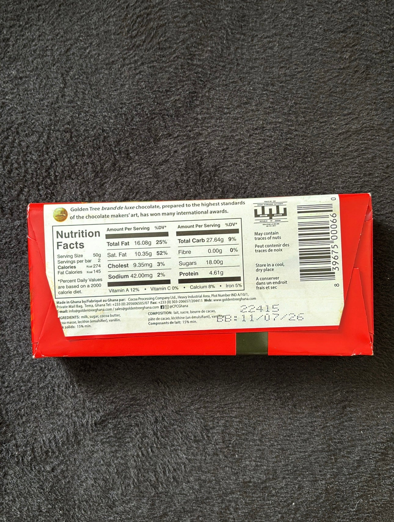 Golden Tree Kingsbite Milk Chocolate (100g)